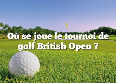 Où se joue le tournoi de golf British Open ?